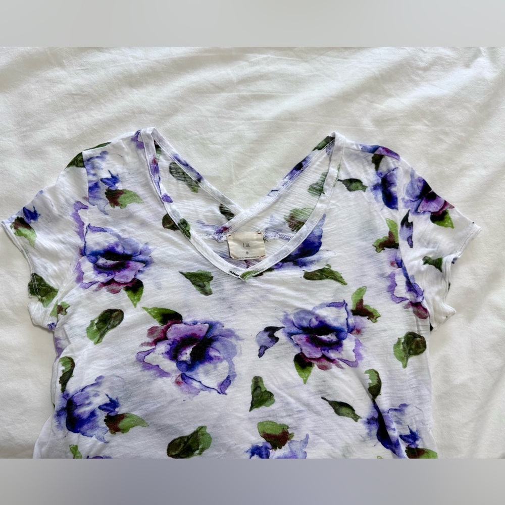 Anthropologie Floral T-shirt
